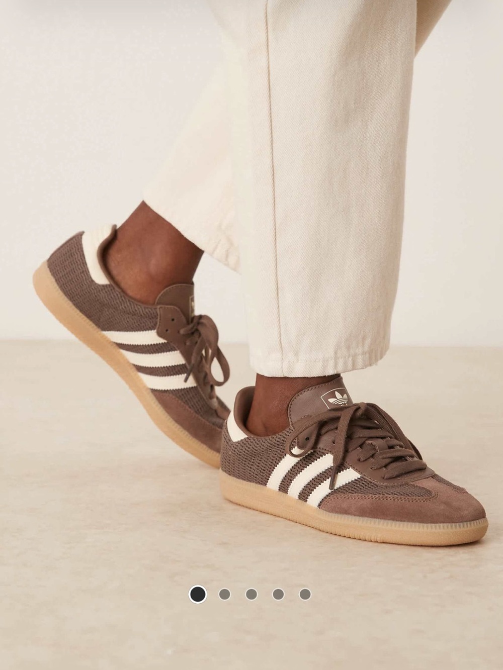 adidas Originals Samba OG Men's Sneakers in Brown and Cream